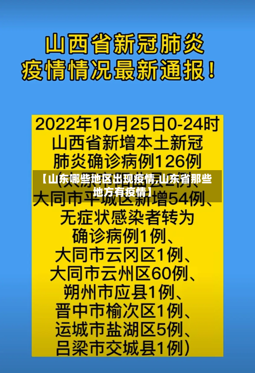 【山东哪些地区出现疫情,山东省那些地方有疫情】-第2张图片