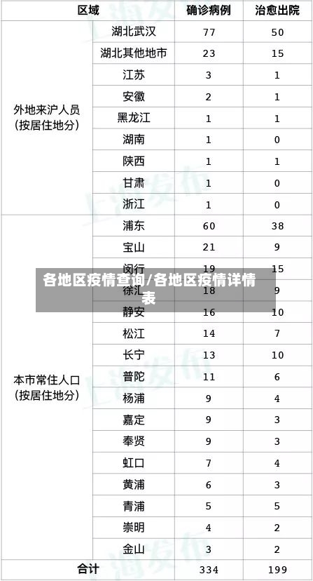 各地区疫情查询/各地区疫情详情表-第3张图片