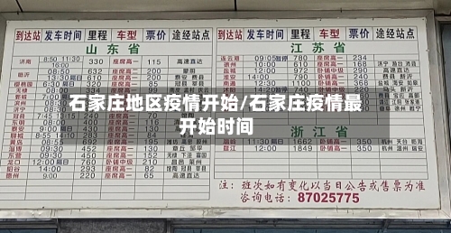 石家庄地区疫情开始/石家庄疫情最开始时间-第1张图片