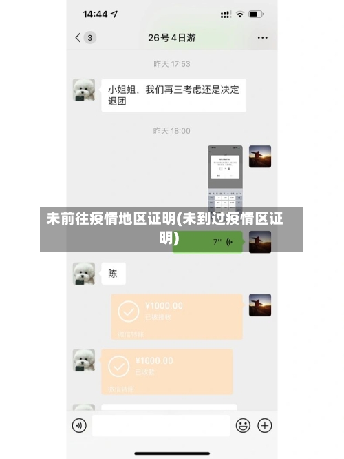 未前往疫情地区证明(未到过疫情区证明)-第2张图片